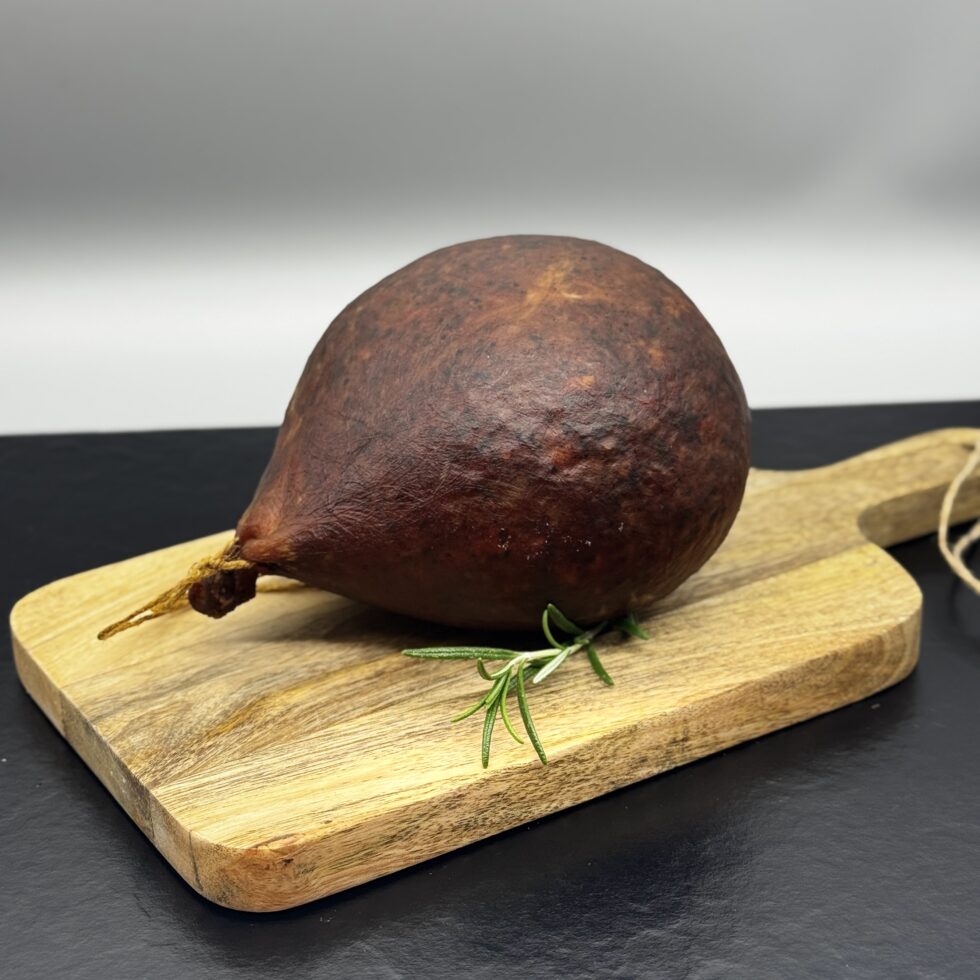 Hausmacher Leberwurst in der Schweineblase