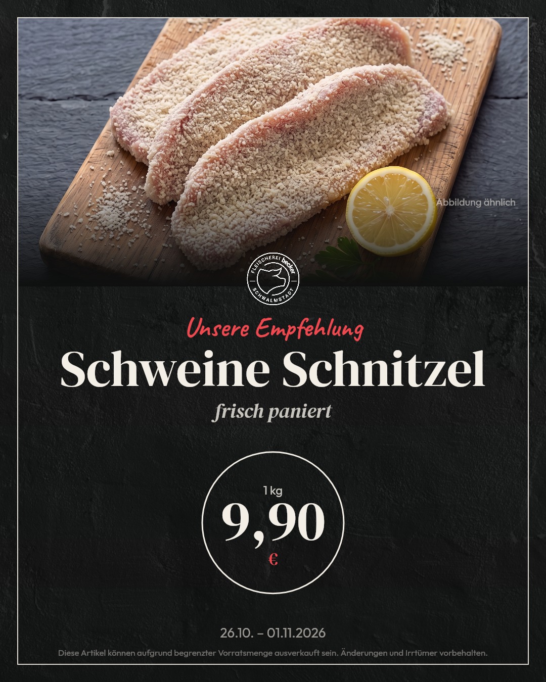 Empfehlung der Woche, Fleischerei Becker Schwalmstadt
